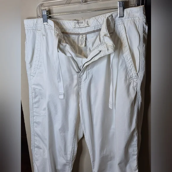 Express White Drawstring Pants - Picture 11 of 11